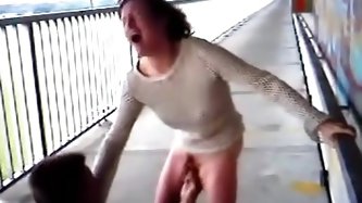 Cucks wifey coercive to fuck in public
