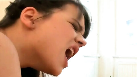 Worshipped brunette maiden gets drilled good
