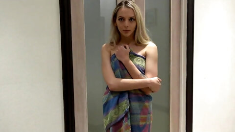 Skinny blonde angel doesn't mind her stepdaddy's sweet caresses