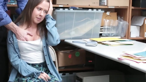 Petite chubby teen thief gets punish fucked on CCTV