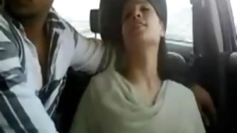 in the car fingering girlie