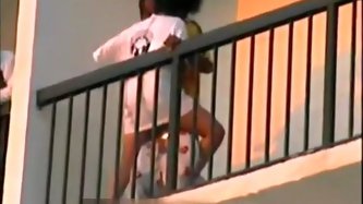 Ghetto whore copulates and talks with neighbour
