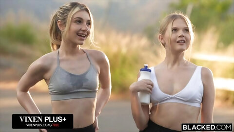 BLACKED Tiny BFFs Coco Lovelock And Demi Hawks Share A Two BBC Creampie