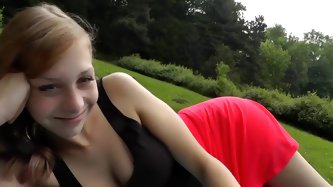 PJ-hot - Creampie In The Park - HD