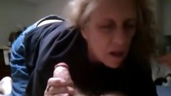 grandma cock juice in throat oral