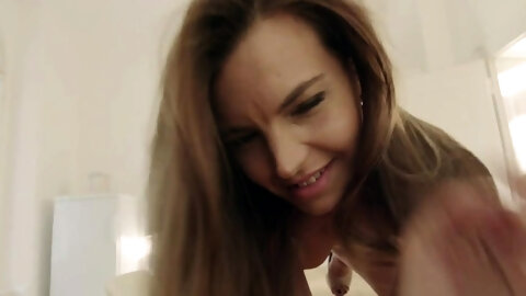Glamour blonde minx is often masturbating