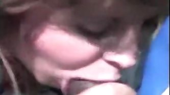 Wife sucks darksome ding-dong at the park