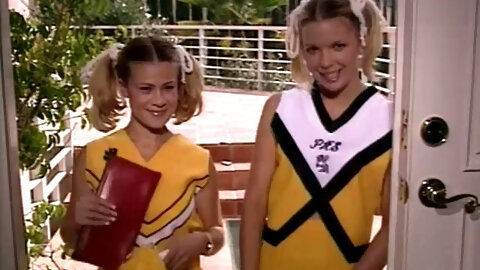 Blonde cheeleaders