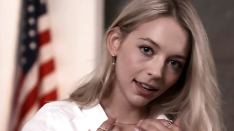 Smooth fucking on the bed with small boobs hottie Lily Larimar