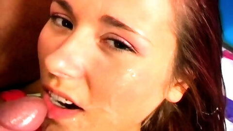 Small tit tan amateur gives a blowjob