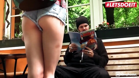 Slutty Russian Teen 18+ Teases Bangs Muscular Hotel Janitor With Sofi Smile