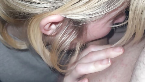 Girlfriend deepthroat blowjob