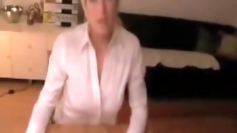German amateur in mini skirt fucking
