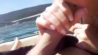 Summer on boat with my wife